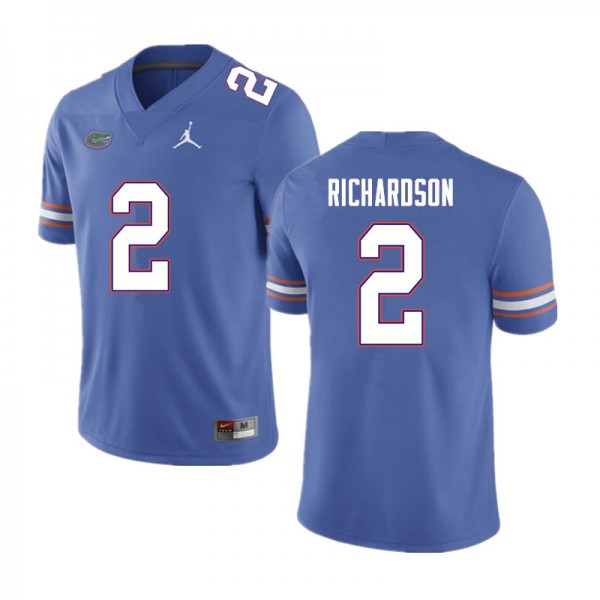 Men #2 Anthony Richardson Florida Gators College Football Jerseys Blue